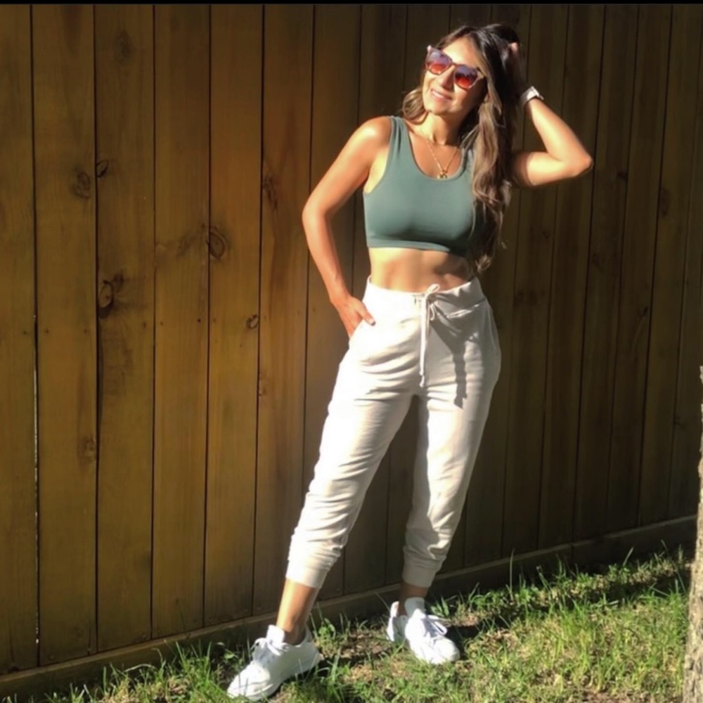 New High Waisted Moth Lounge Joggers - Picture 2 of 9